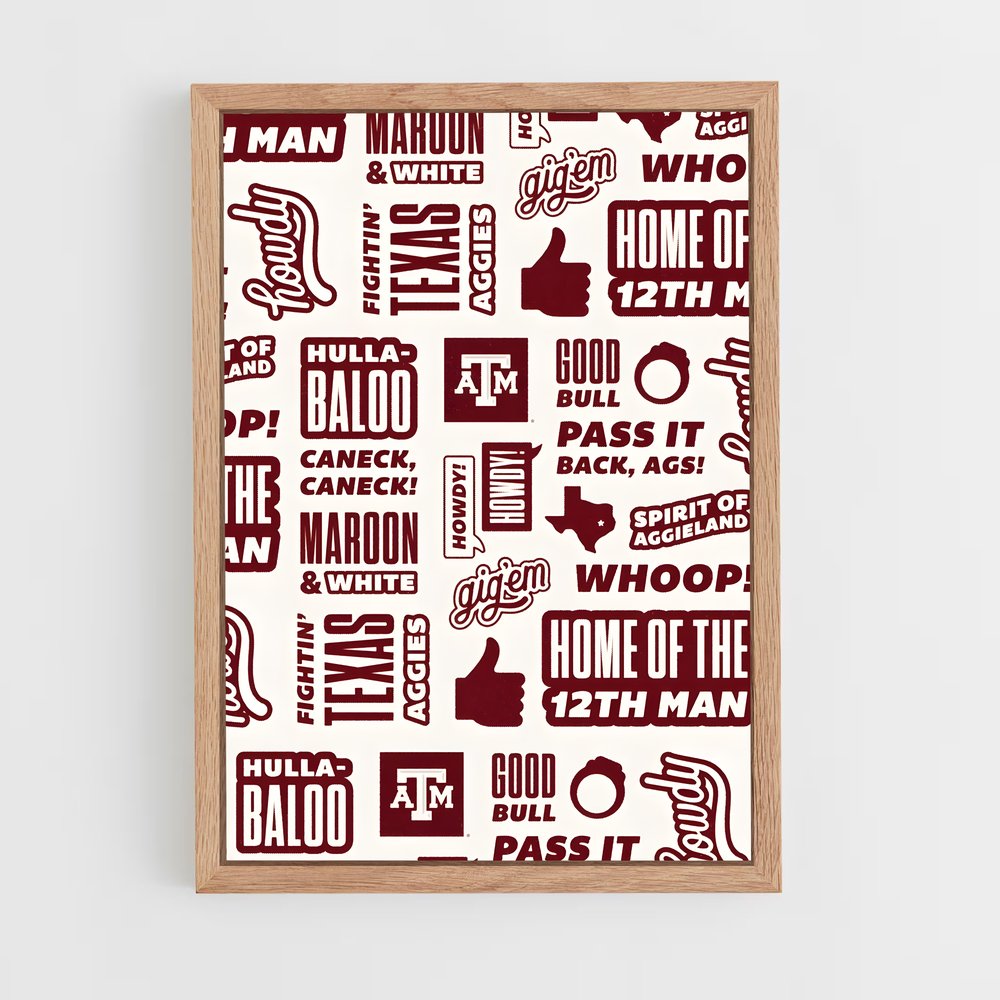 Poster Aggieland Spirit – affiche Baseball (vue 4)
